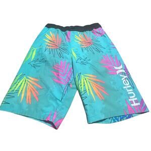 Hurley Kids Tropical Leaf Swim Trunks - Multicolor